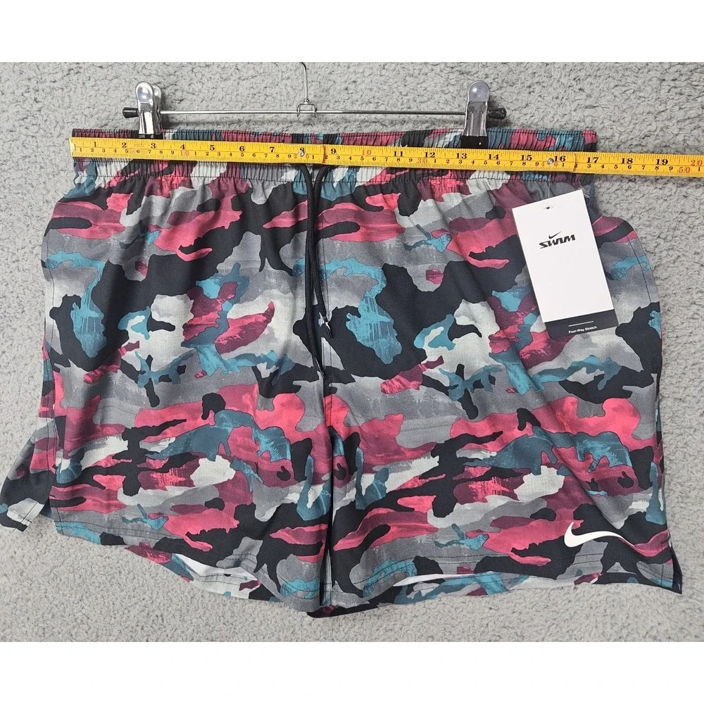 Nike Swim Trunks Men's XL Dusty Cactus Camo 4 Way Stretch Shorts NWT